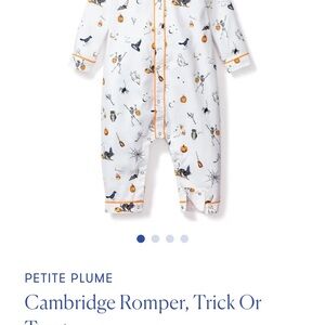 White and Orange Kids Romper